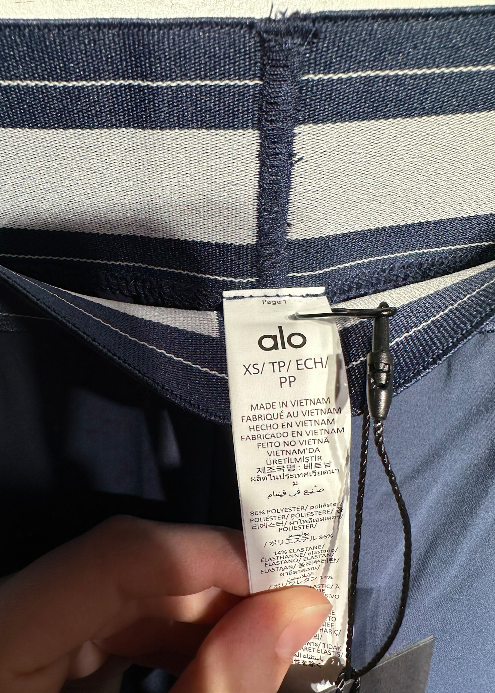 NWT Alo Blue 'Suit Up Trouser' XS