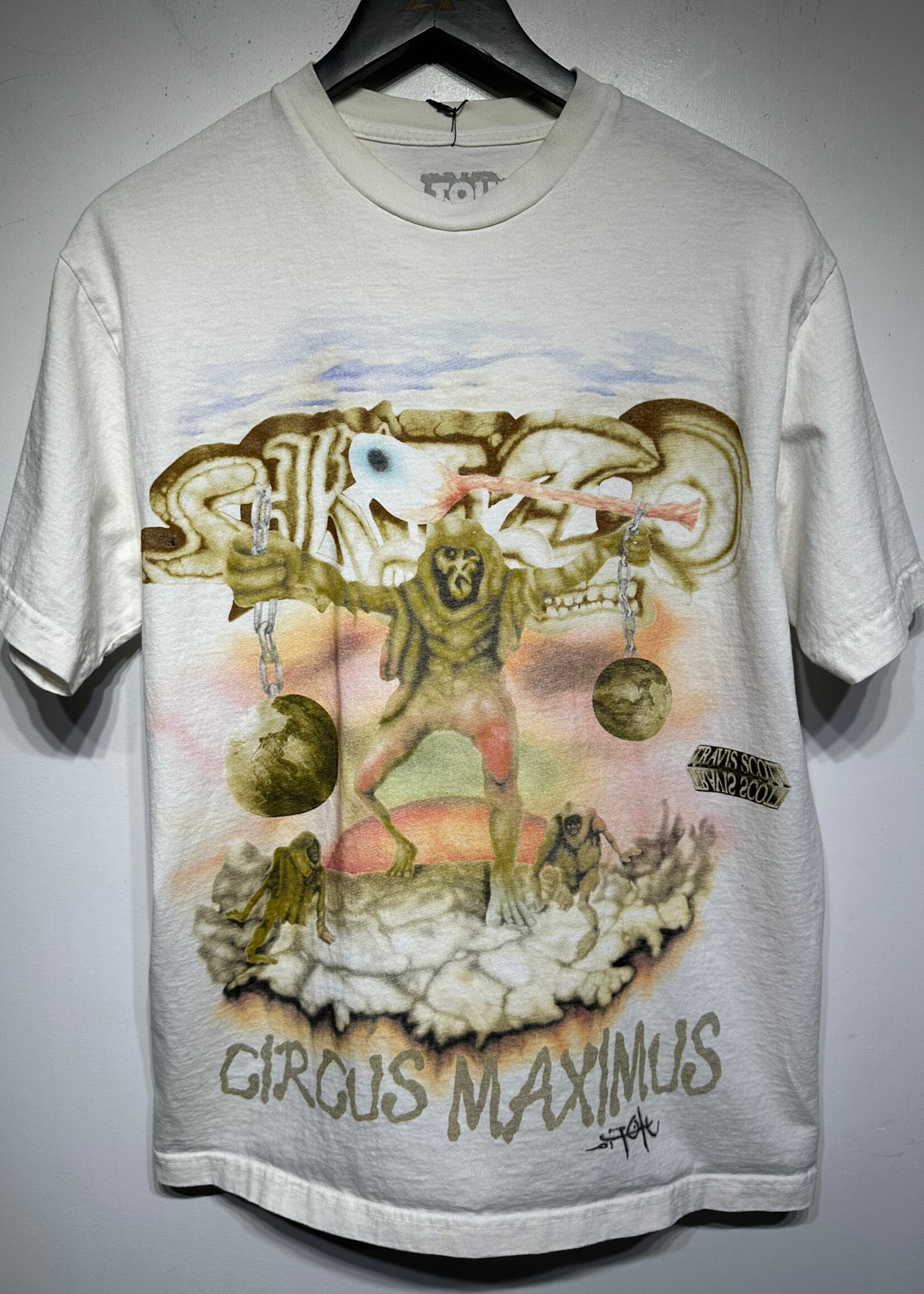 Travis Scott Circus Maximus White Tee Shirt M