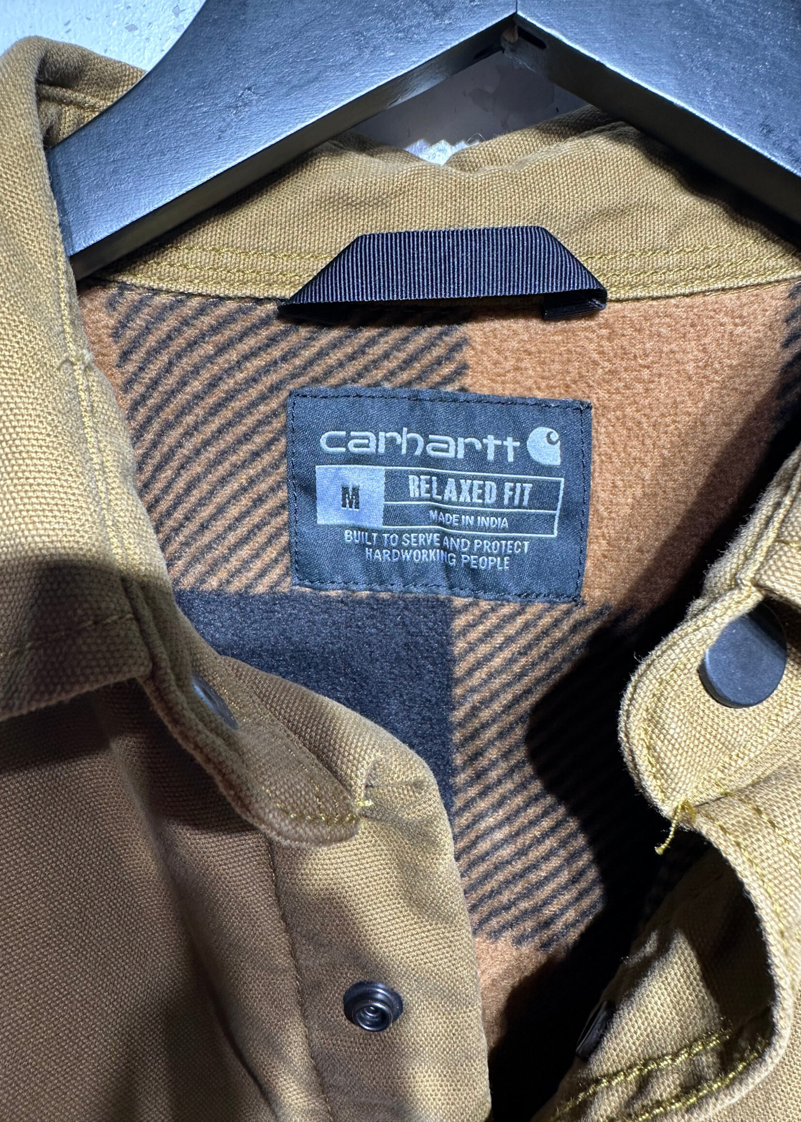 Carhartt Tan Thick LS B/U Jacket M