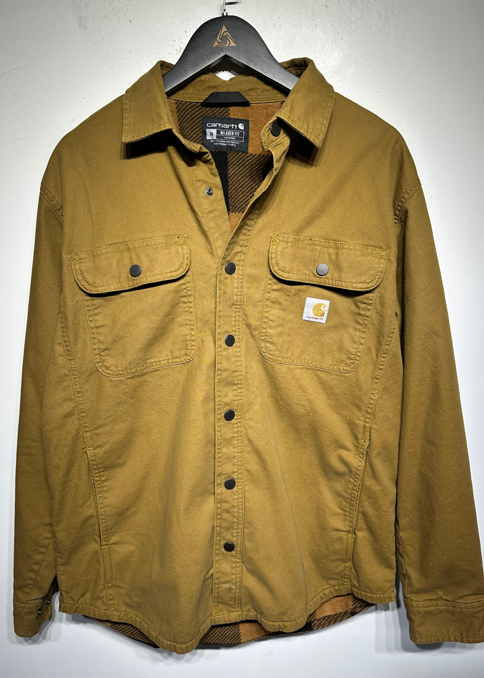 Carhartt Tan Thick LS B/U Jacket M