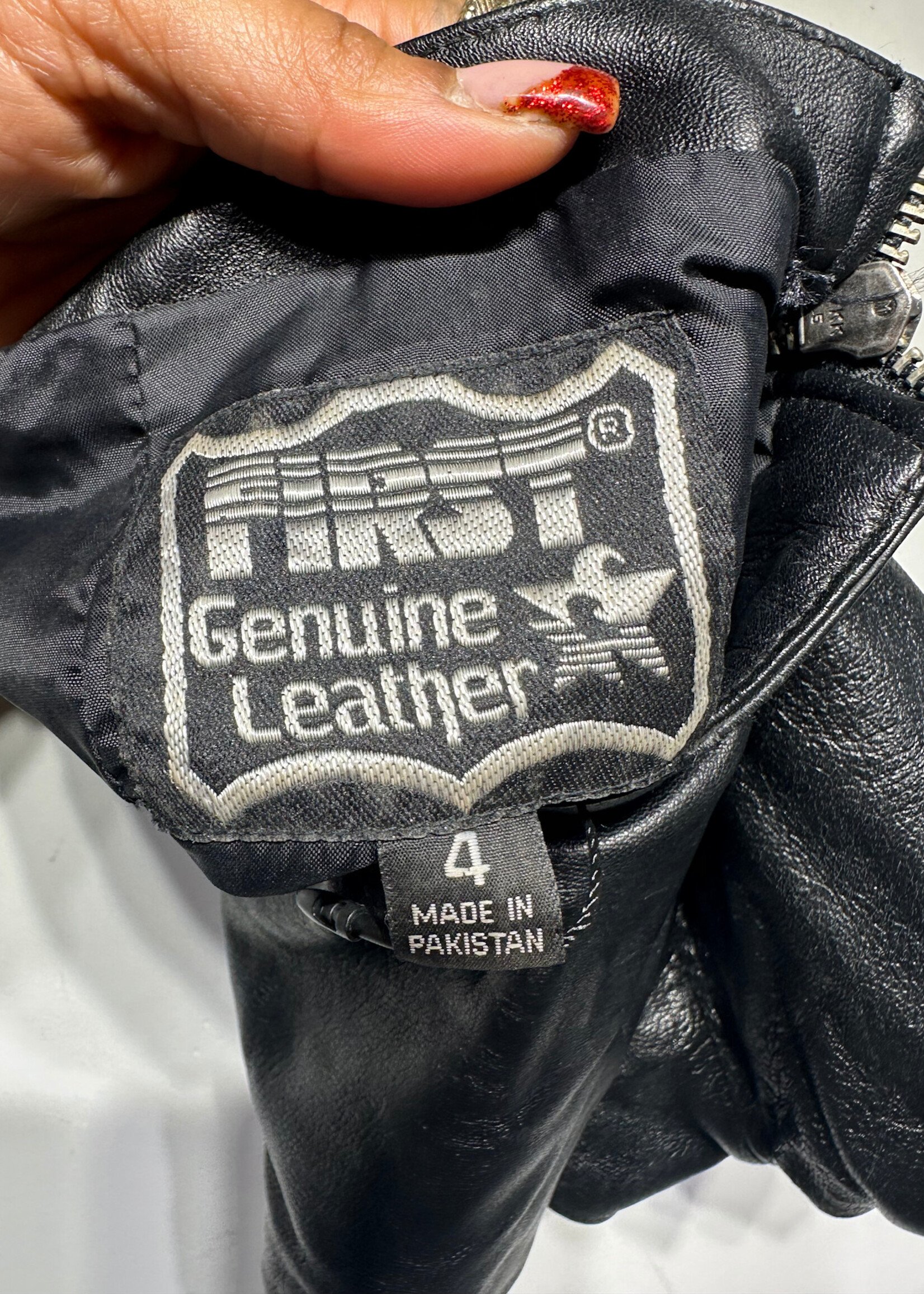 First Leather Mini Shorts 27