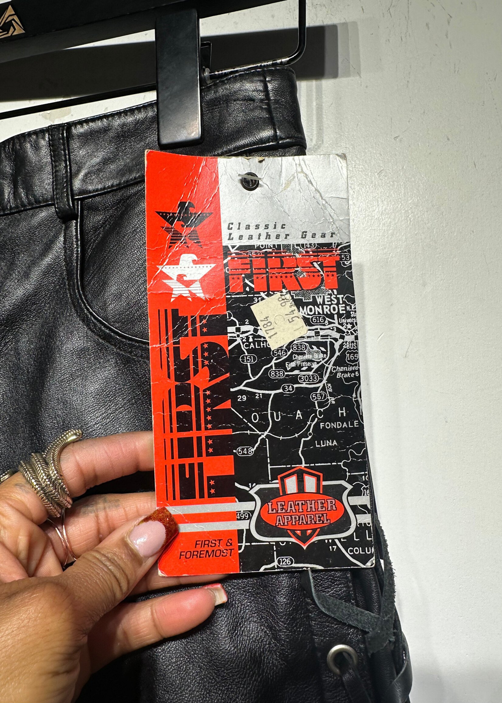 Deadstock First Leather Lace Skirt 24