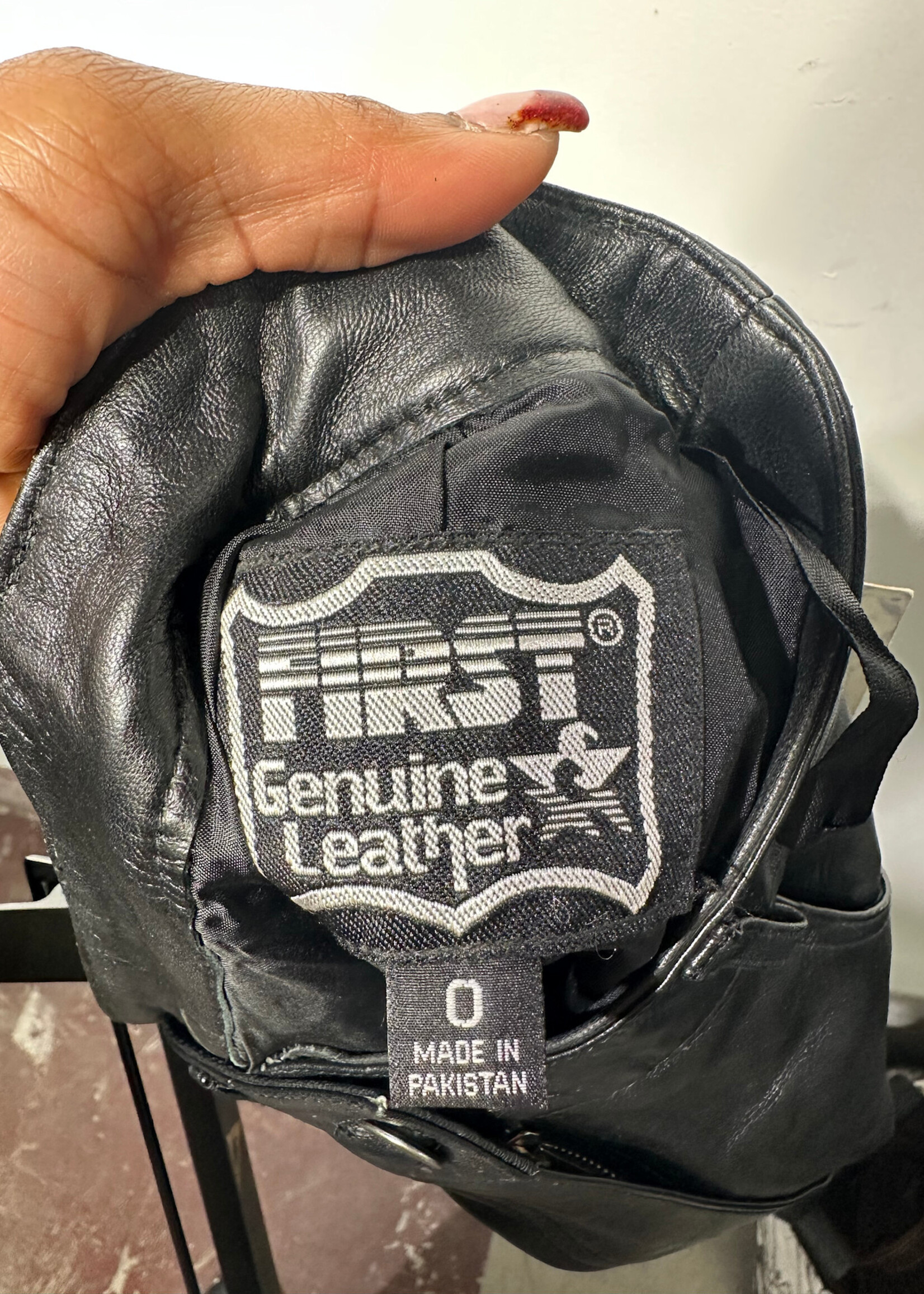 Deadstock First Leather Lace Skirt 24