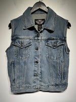 Harley Light Denim Patch Vest Masc S