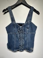 Harley Denim Corset Tank M