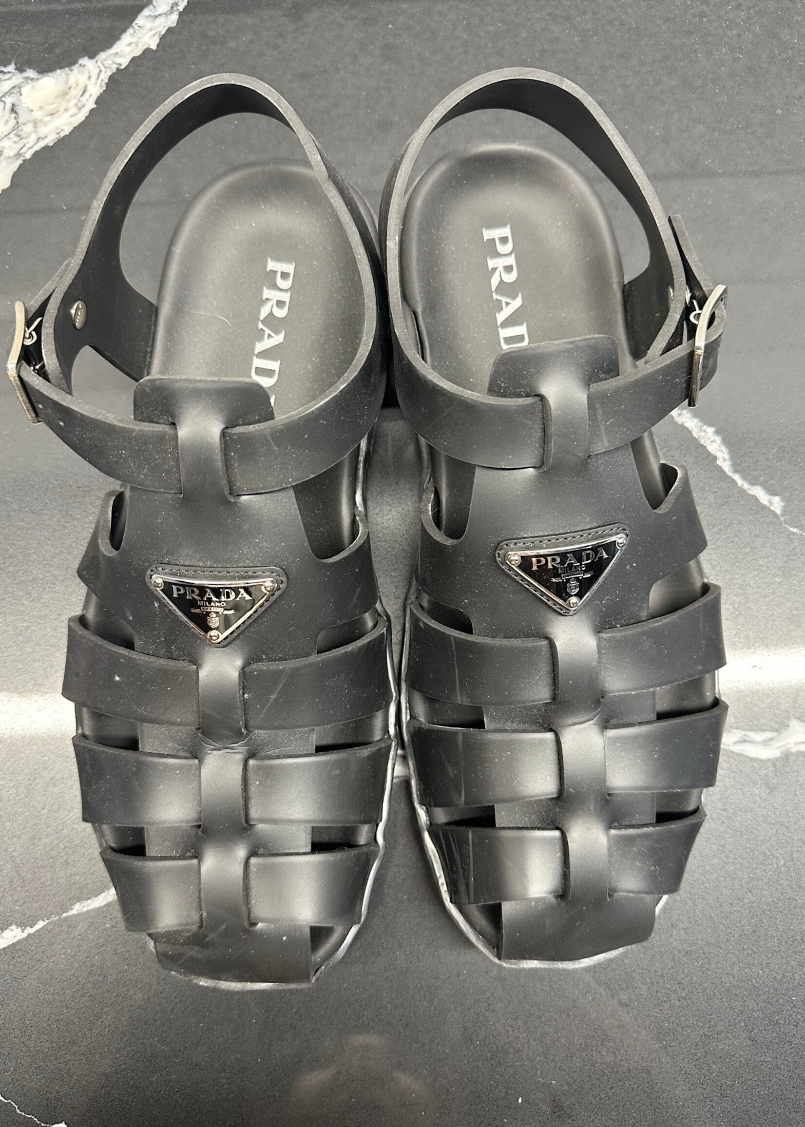 Prada Monoltih Sandals Masc 10.5