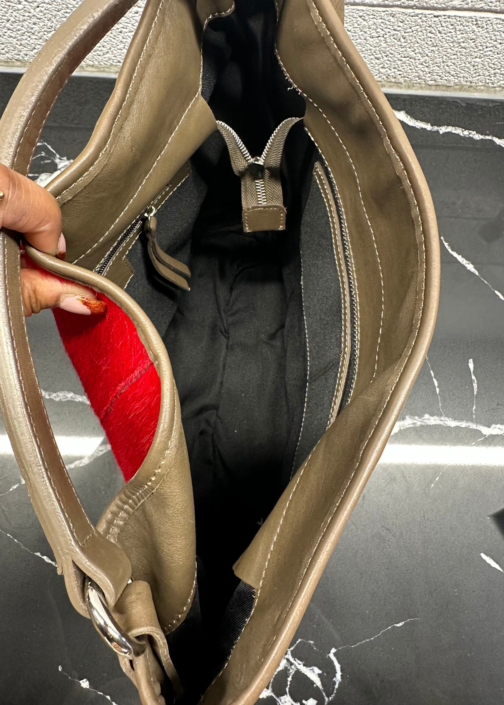 Gianni Chiarini Red Pony Hair Bag (Retail: $400+)