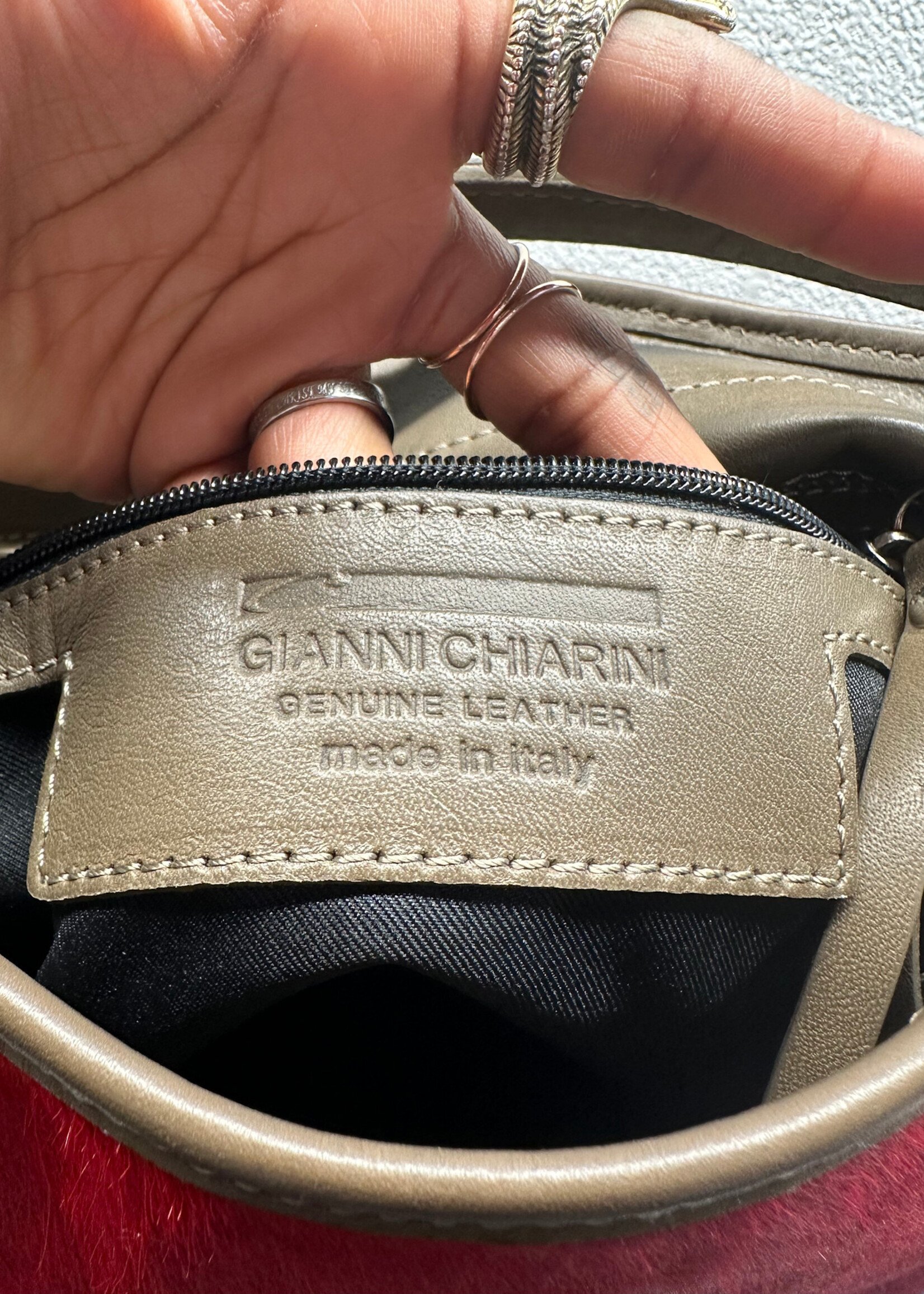 Gianni Chiarini Red Pony Hair Bag (Retail: $400+)
