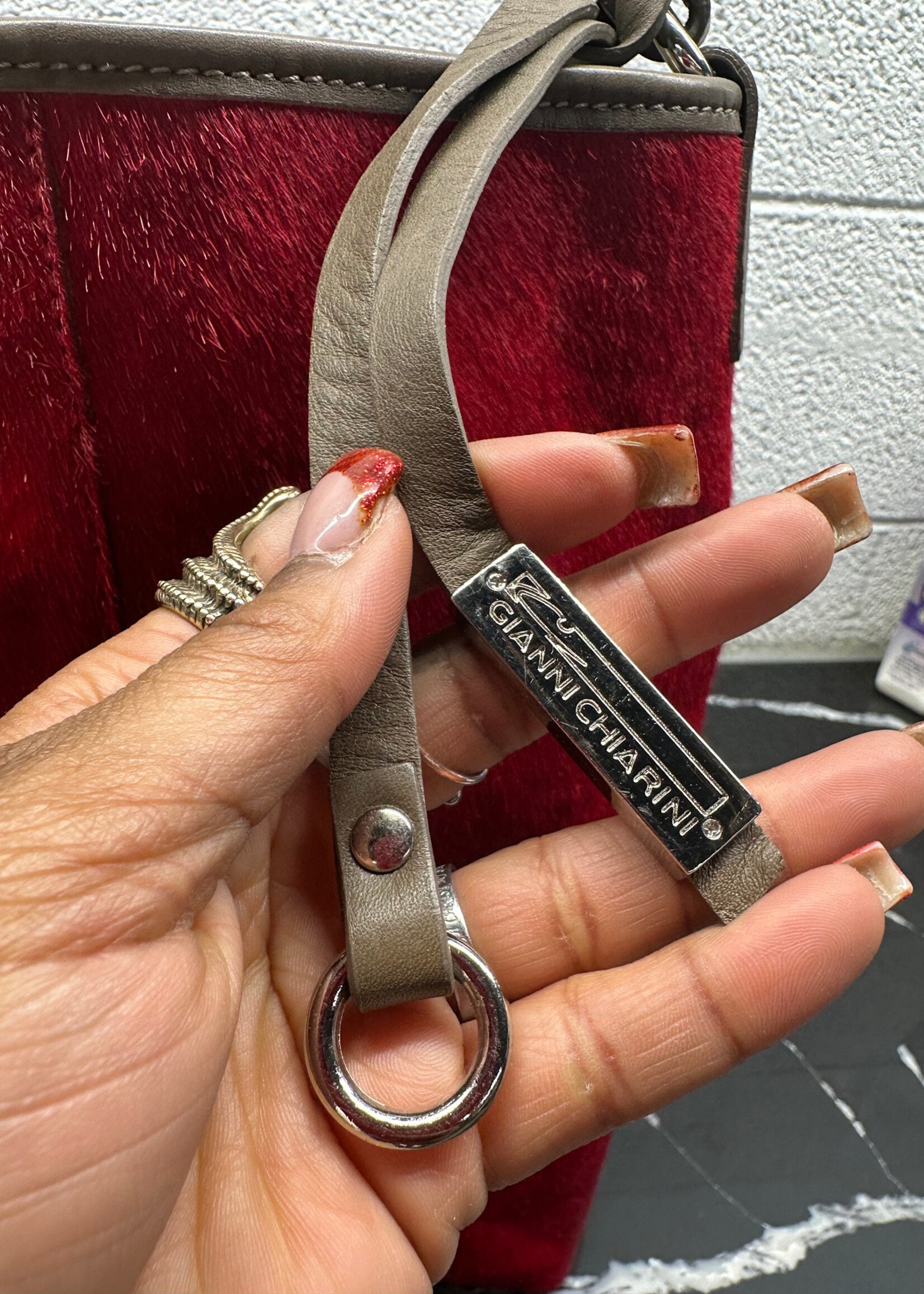 Gianni Chiarini Red Pony Hair Bag (Retail: $400+)