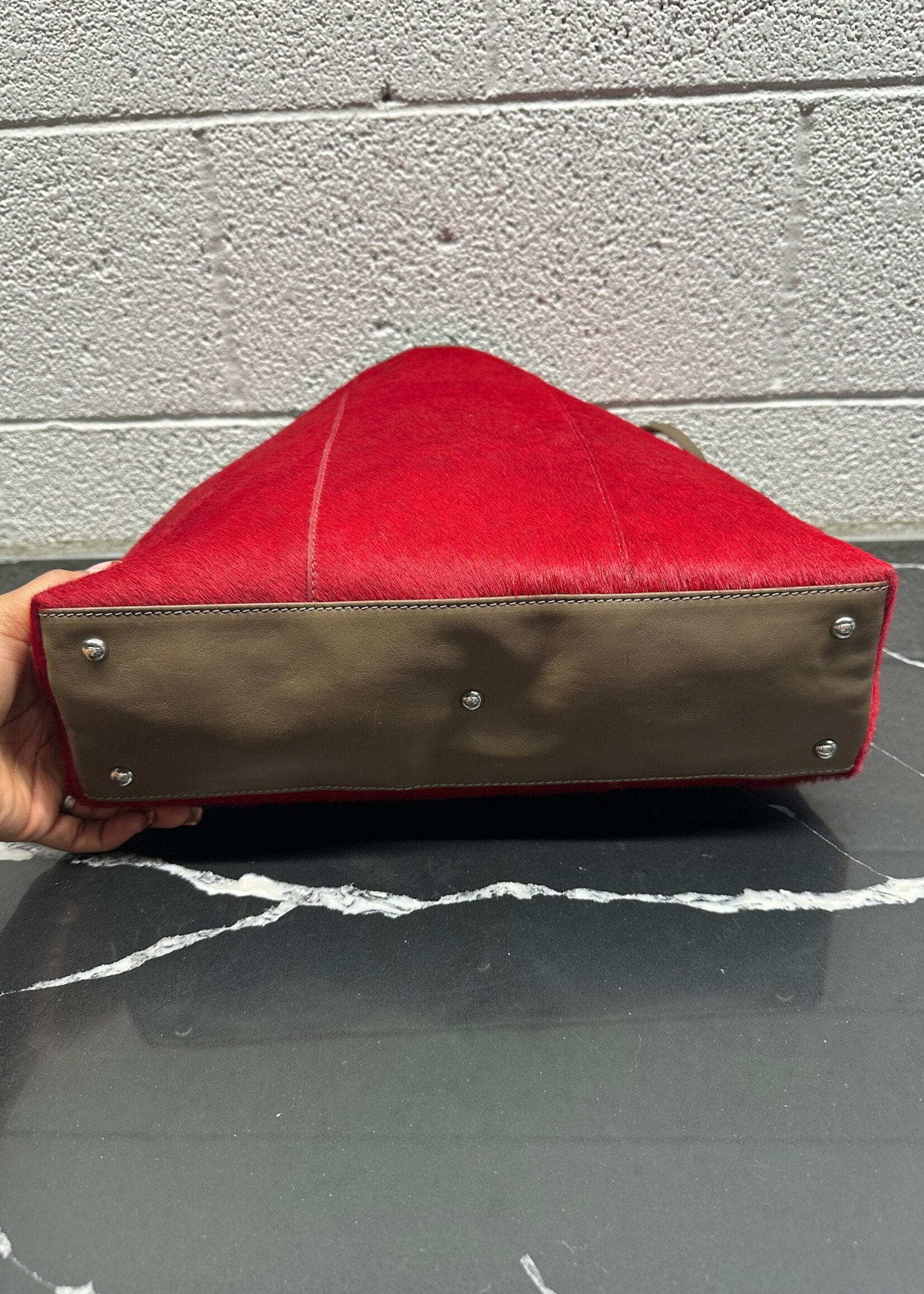 Gianni Chiarini Red Pony Hair Bag (Retail: $400+)