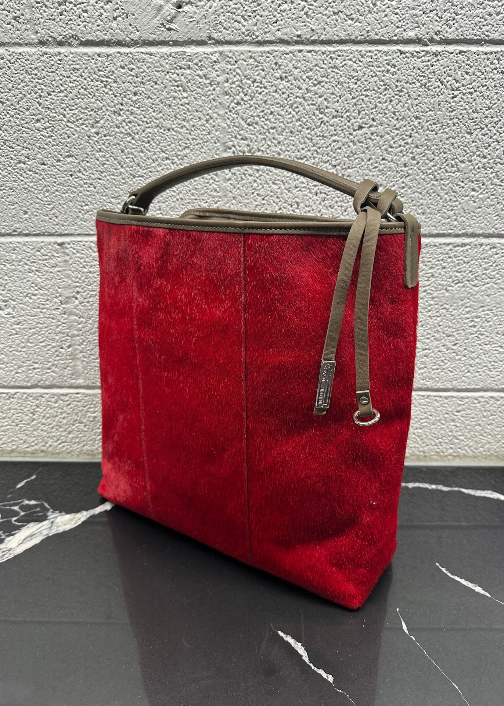 Gianni Chiarini Red Pony Hair Bag (Retail: $400+)
