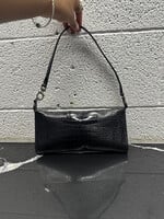 Ferragamo Croc Leather Clutch