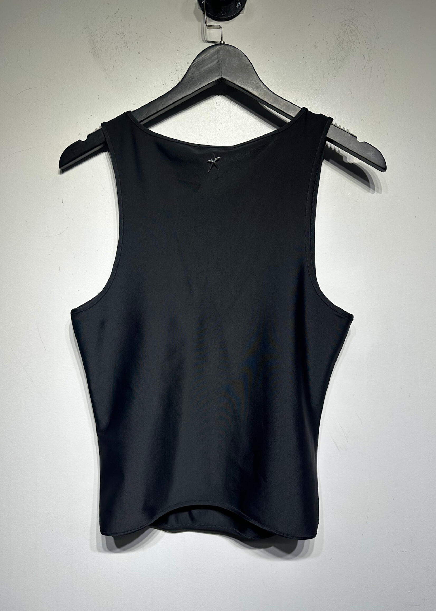Mugler x HM Black Ribbed Corset Tank M