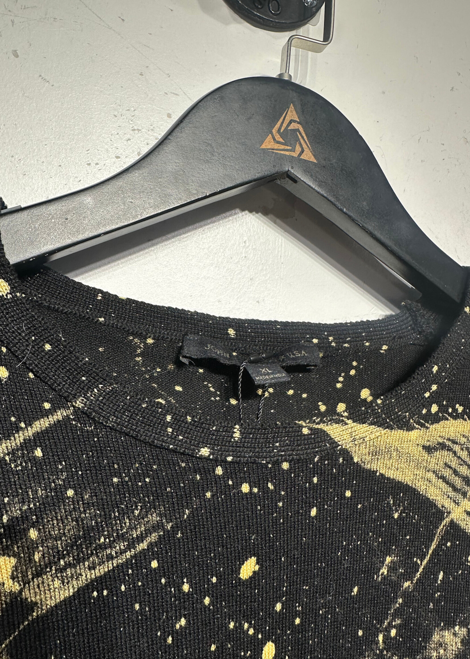 John Varvatos Bleach Splatter Sweater XL