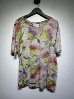 Gucci Water Color Floral Linen Tee XL