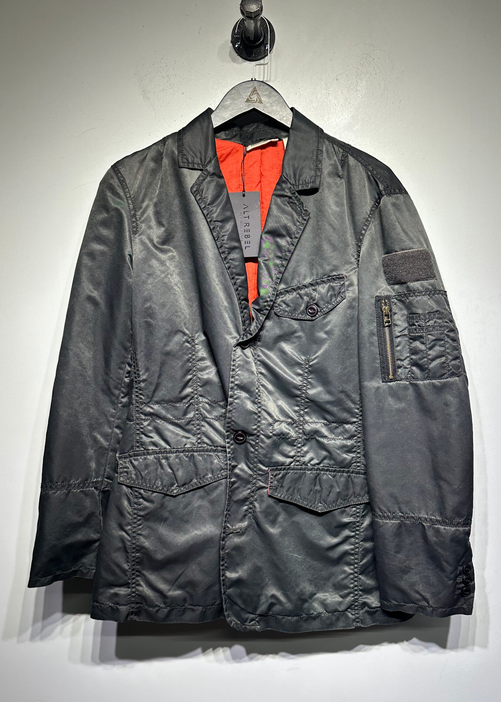 DKNY 2000s Nylon Embroidered Blazer Masc M