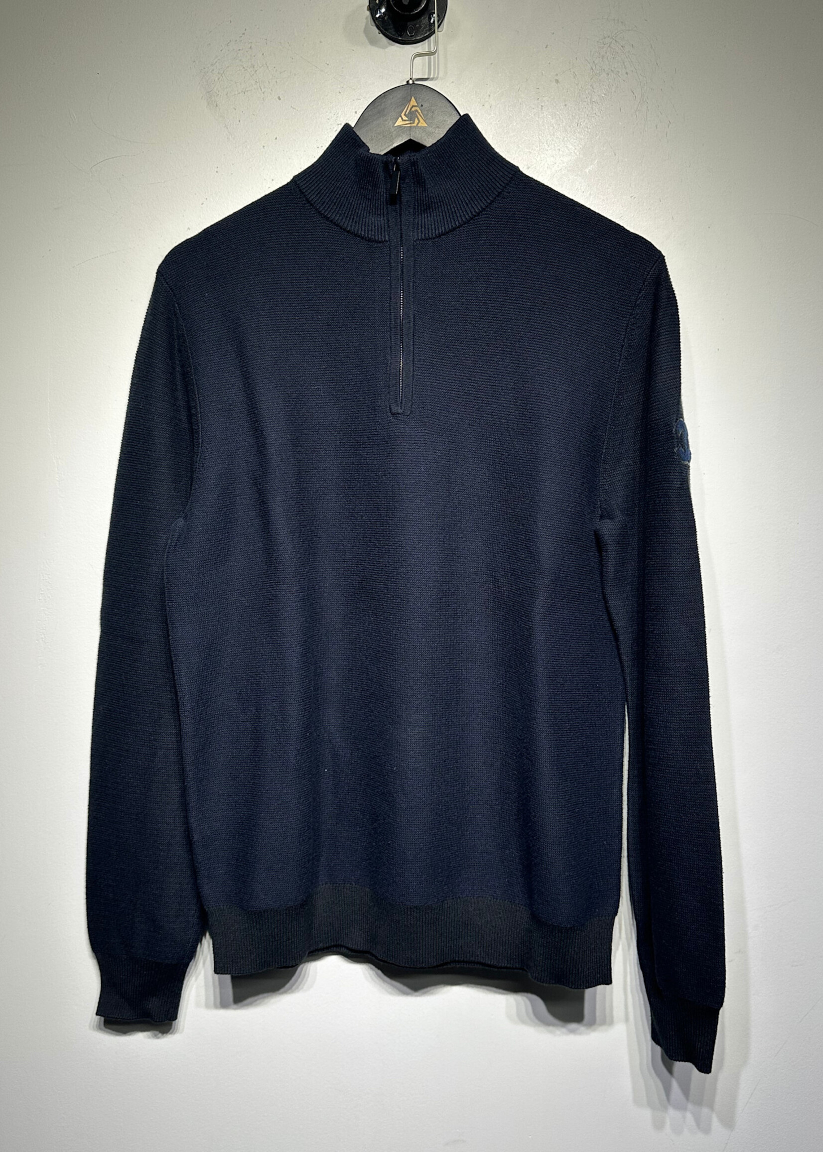 Chanel Uniform Navy Blue Q Zip Masc M