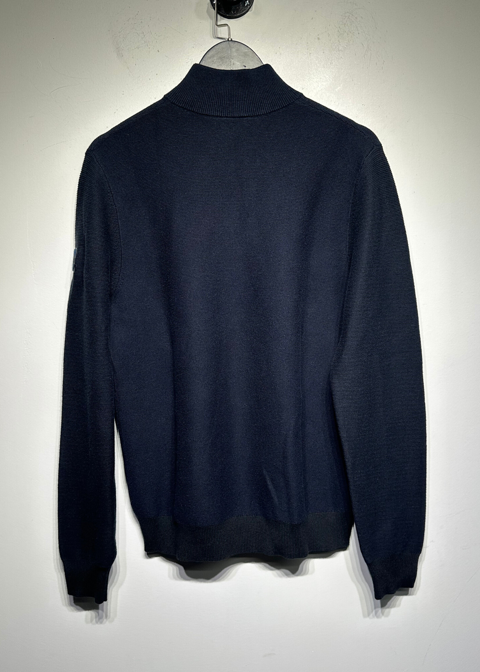 Chanel Uniform Navy Blue Q Zip Masc M