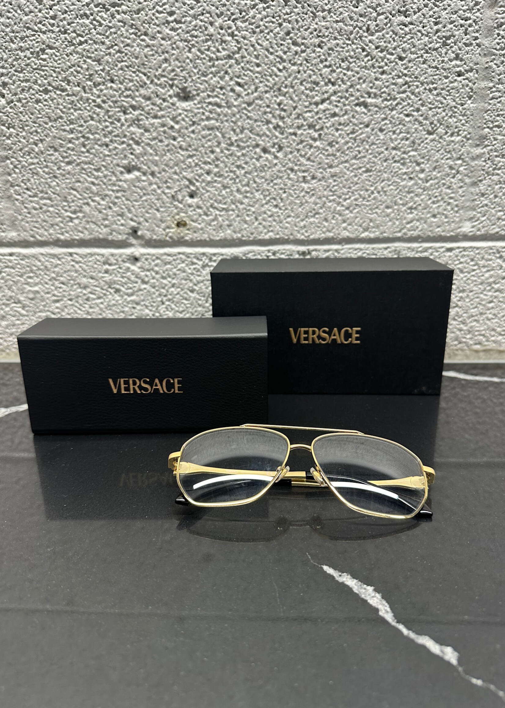 Versace Gold Rim VE13907 W CASE