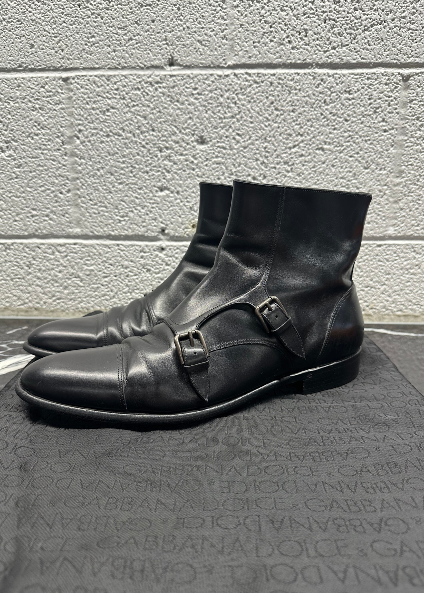 D&G Monk Strap Chelsea Boots Fits Masc 9