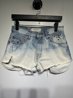 LEVI'S ACID WASH STUDDED SHORTS 28