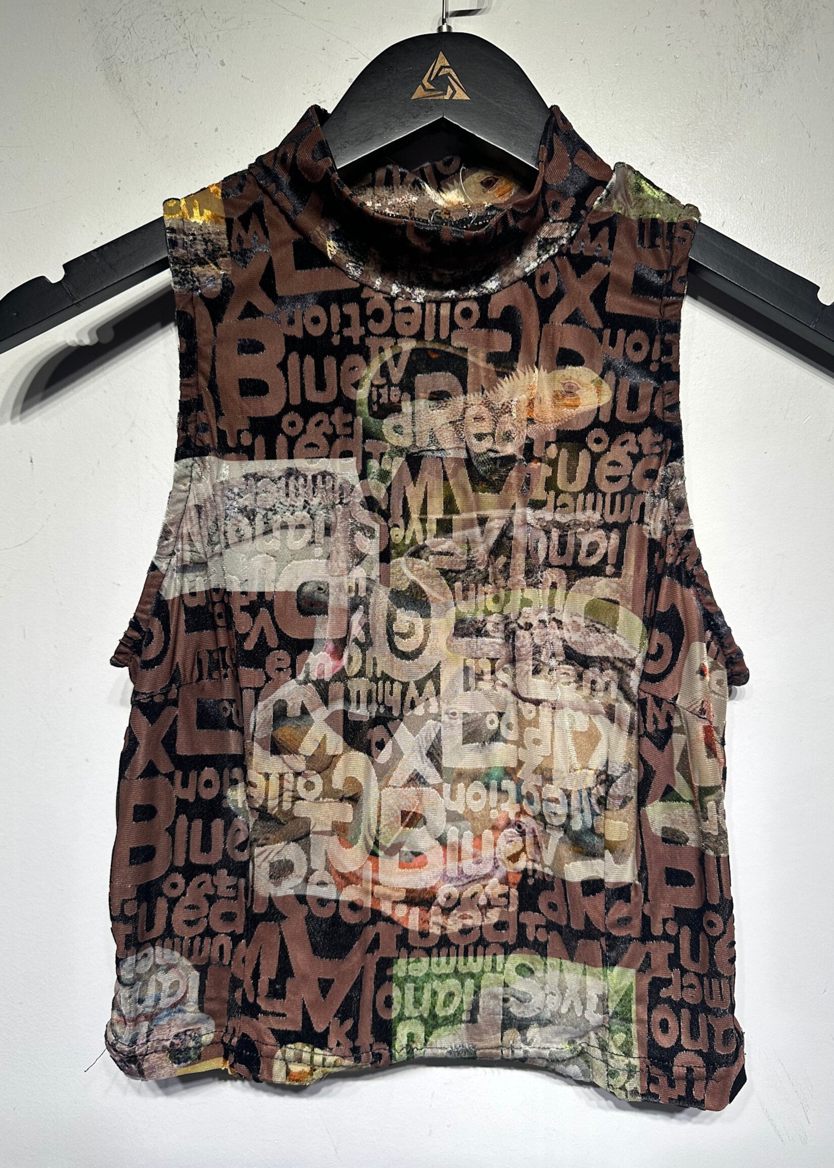 Fashion Brand Company Brown Mesh Top M