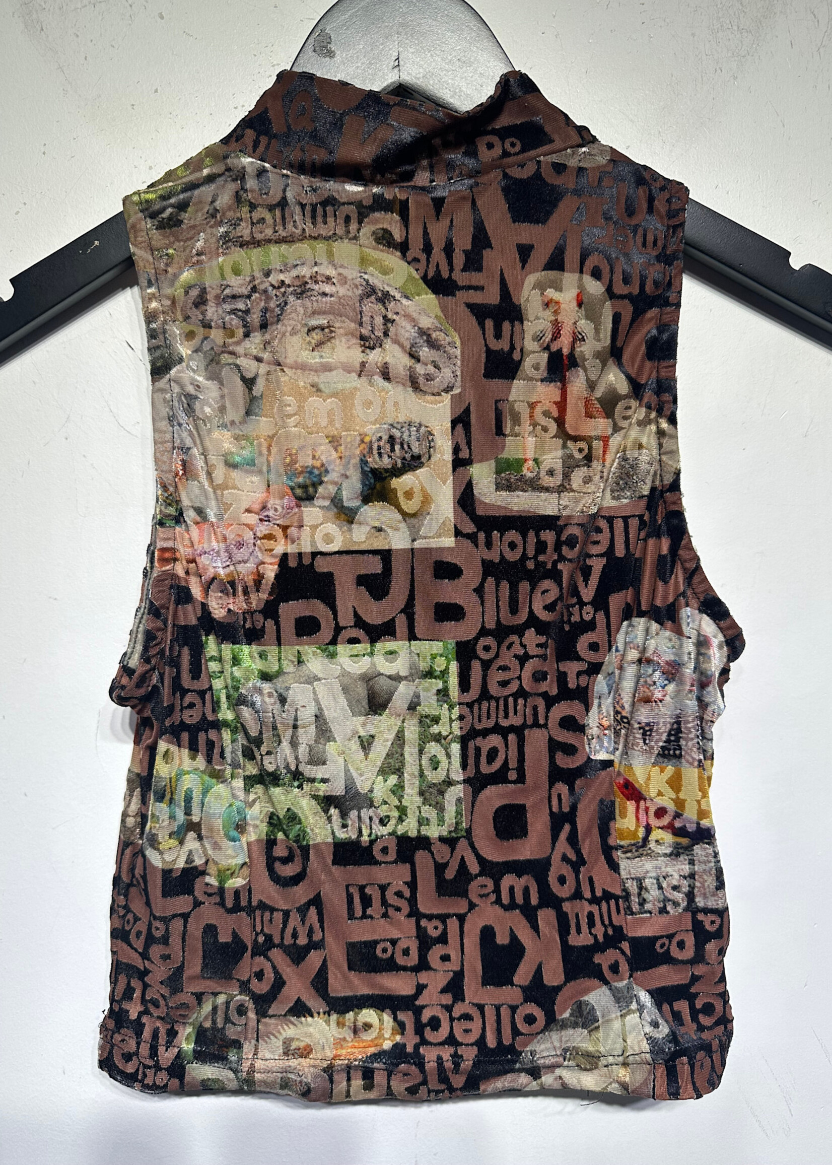 Fashion Brand Company Brown Mesh Top M