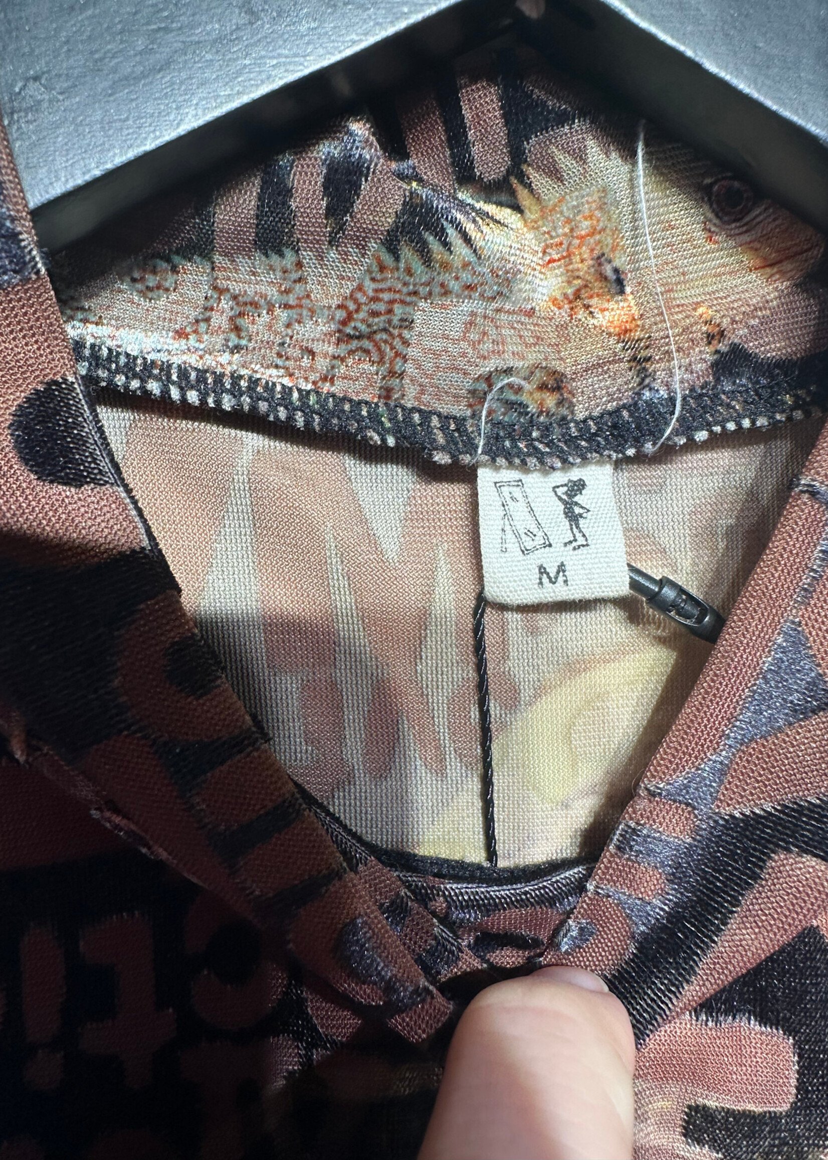 Fashion Brand Company Brown Mesh Top M