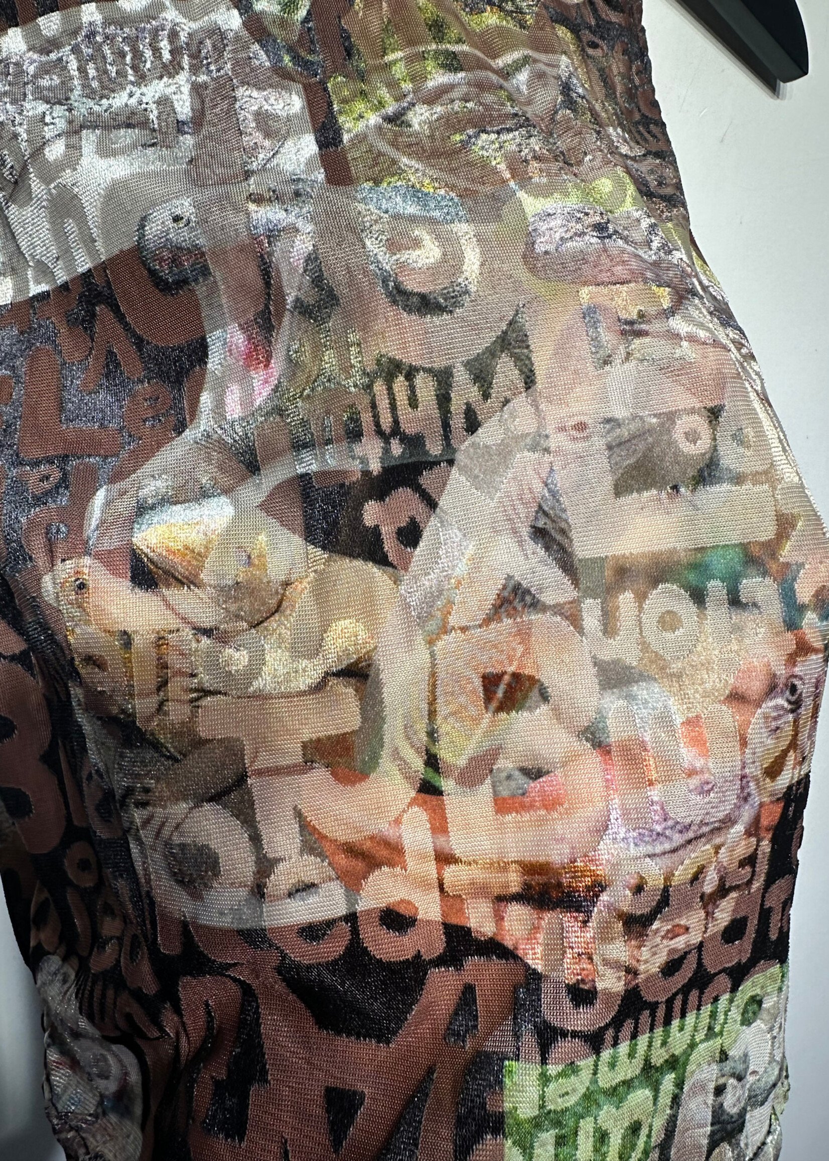 Fashion Brand Company Brown Mesh Top M