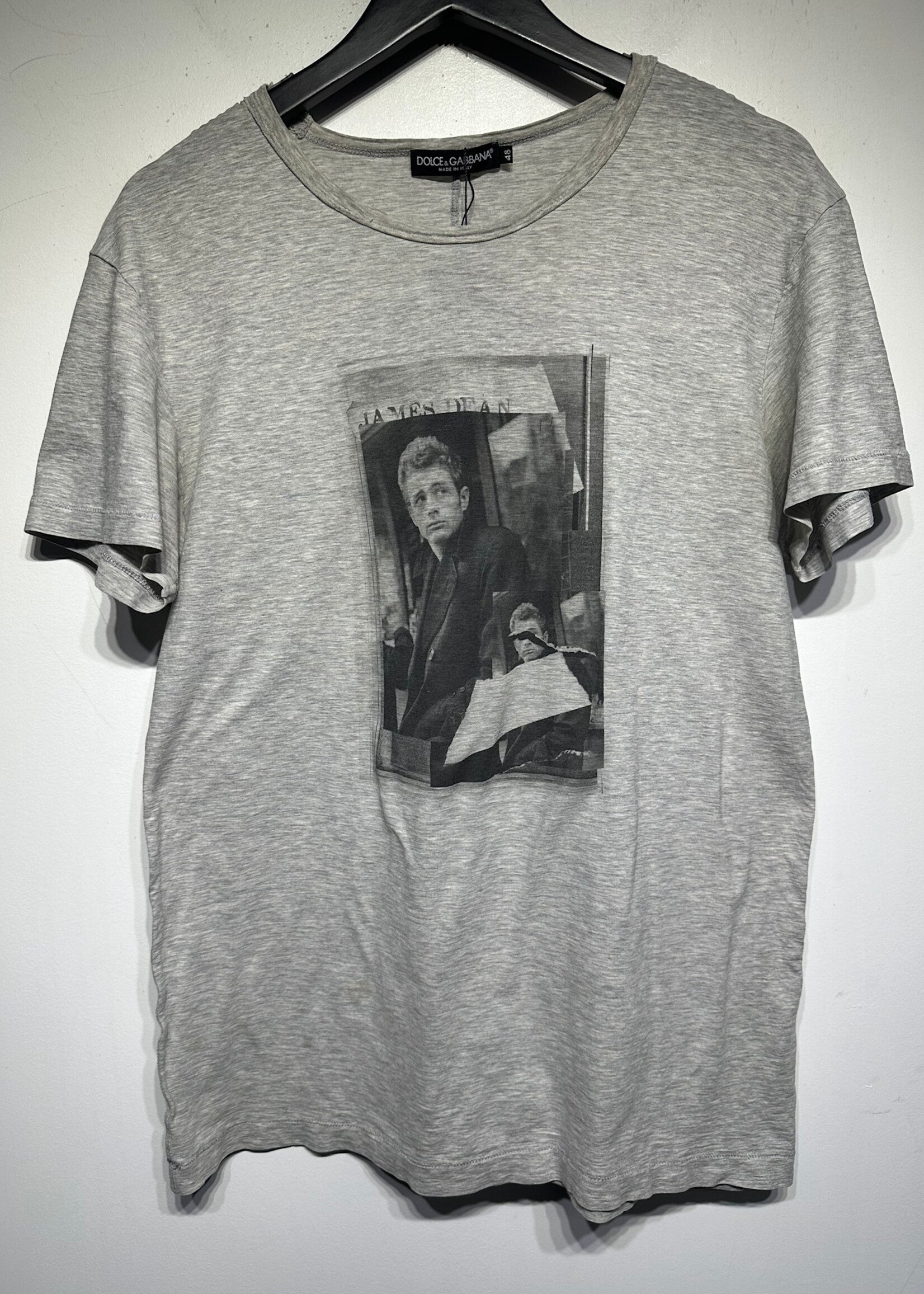 D&G James Dean Heather Grey Tee Fits Masc L AS IS