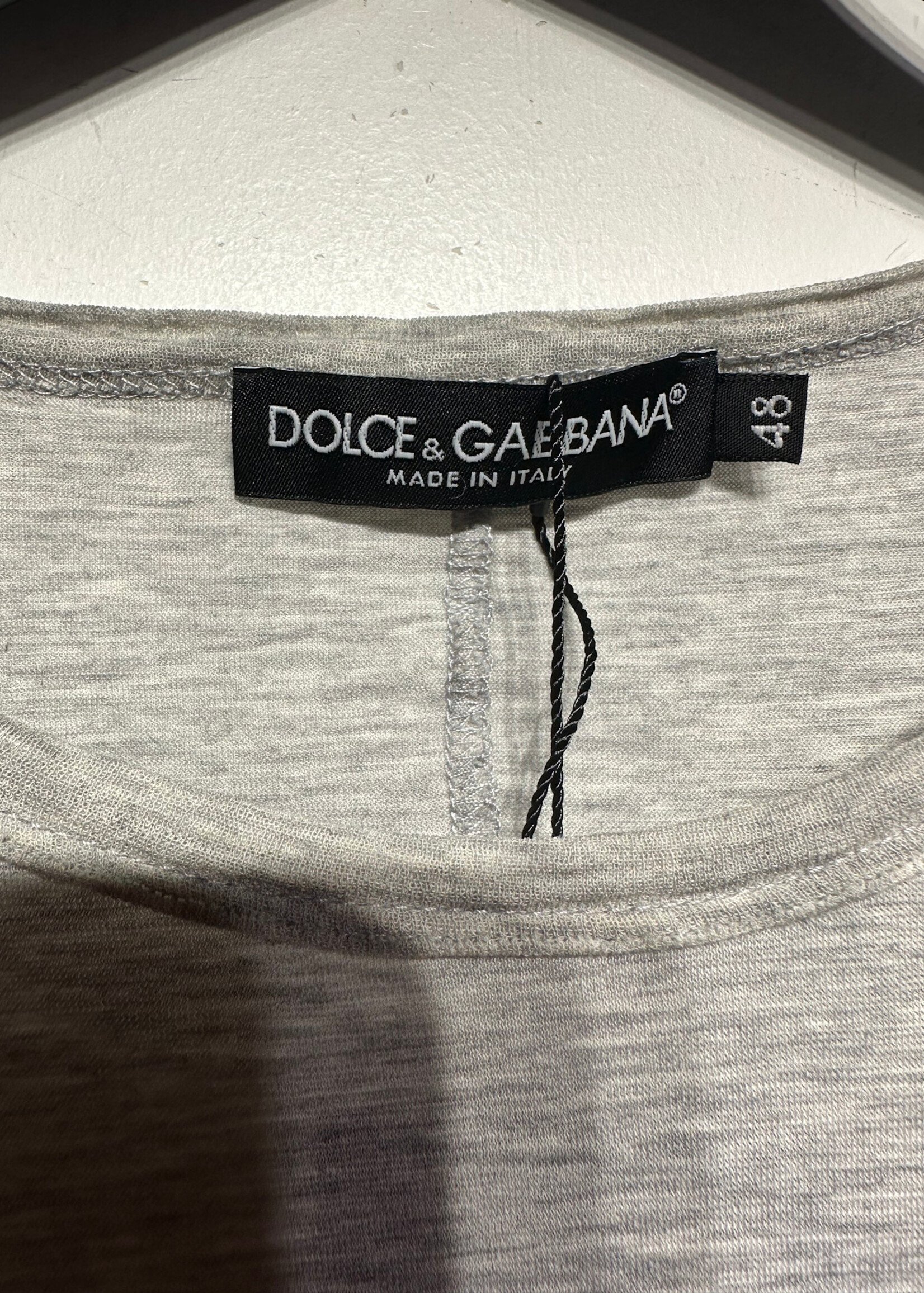 D&G James Dean Heather Grey Tee Fits Masc L AS IS