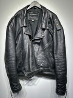Diamond Leather Biker Jacket XXL