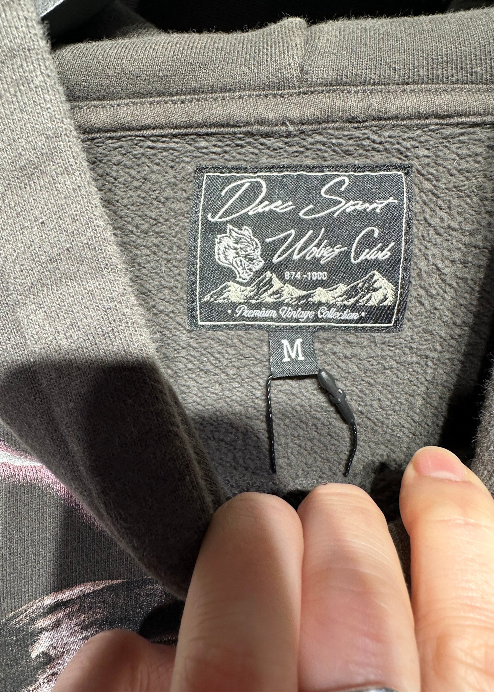 Darc Sport Wolves AOP Grey Hoodie M