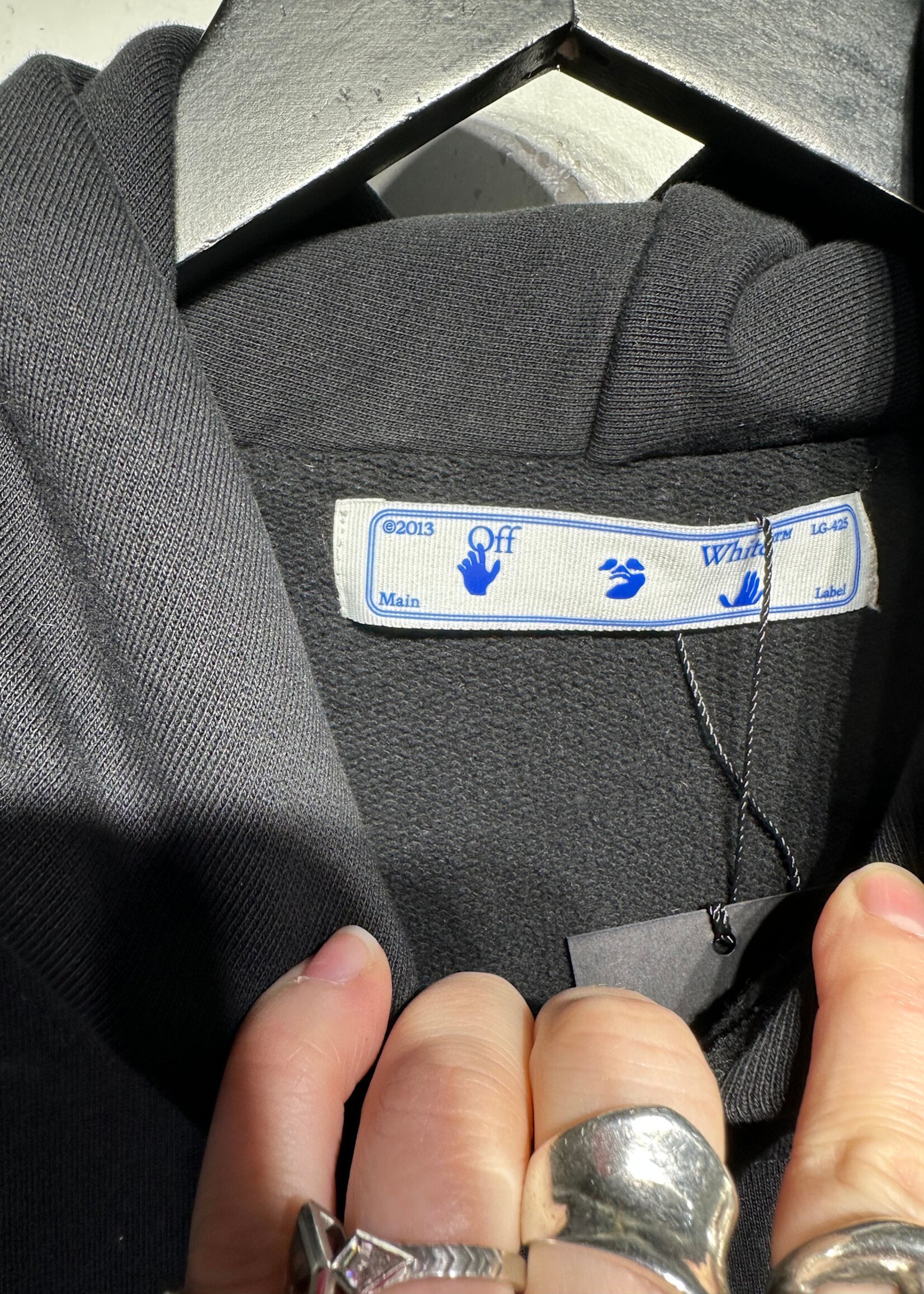 Off-White Stencil Double Tee Hoodie S