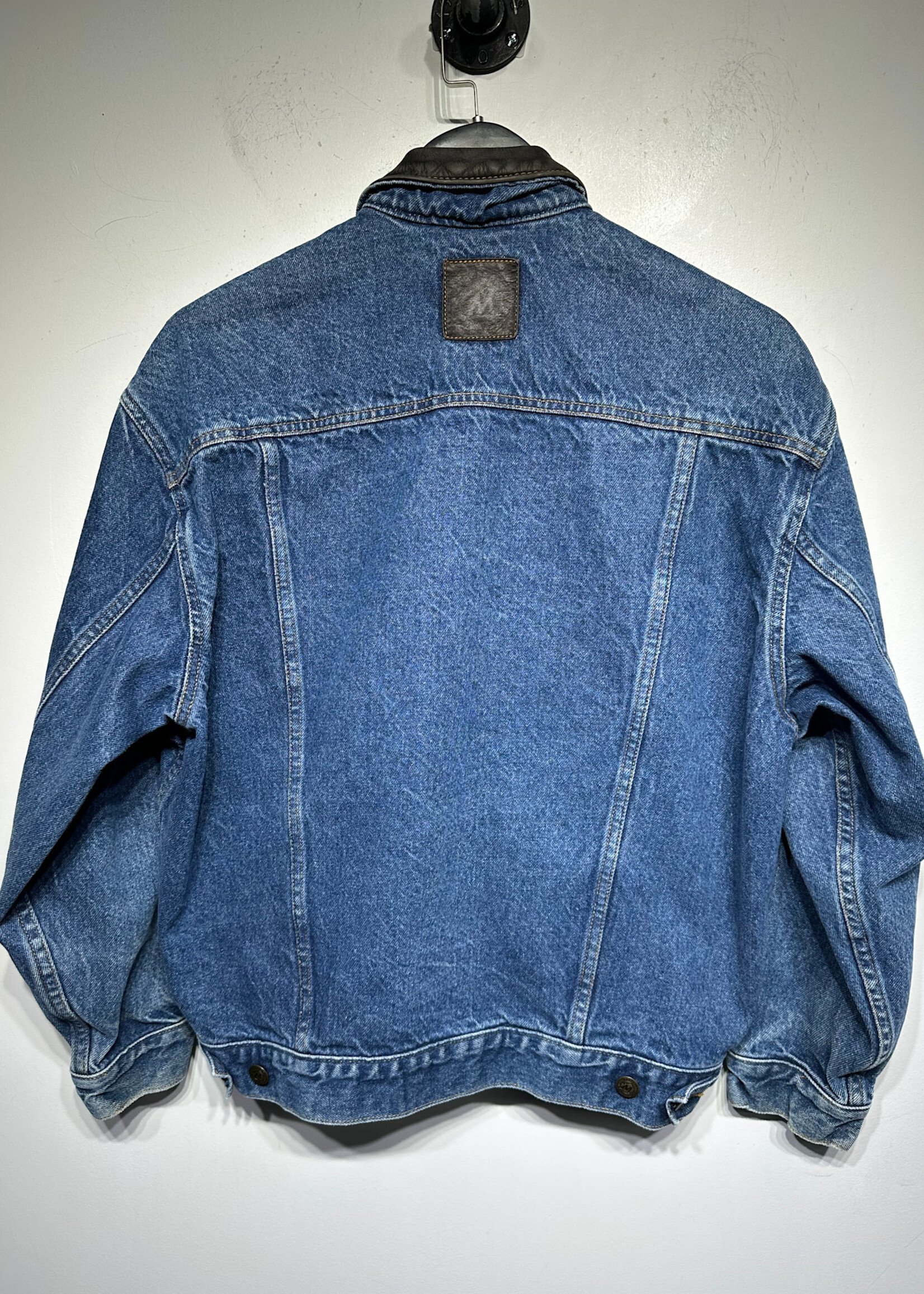 Marlboro Denim Leather Collar Jacket Masc S
