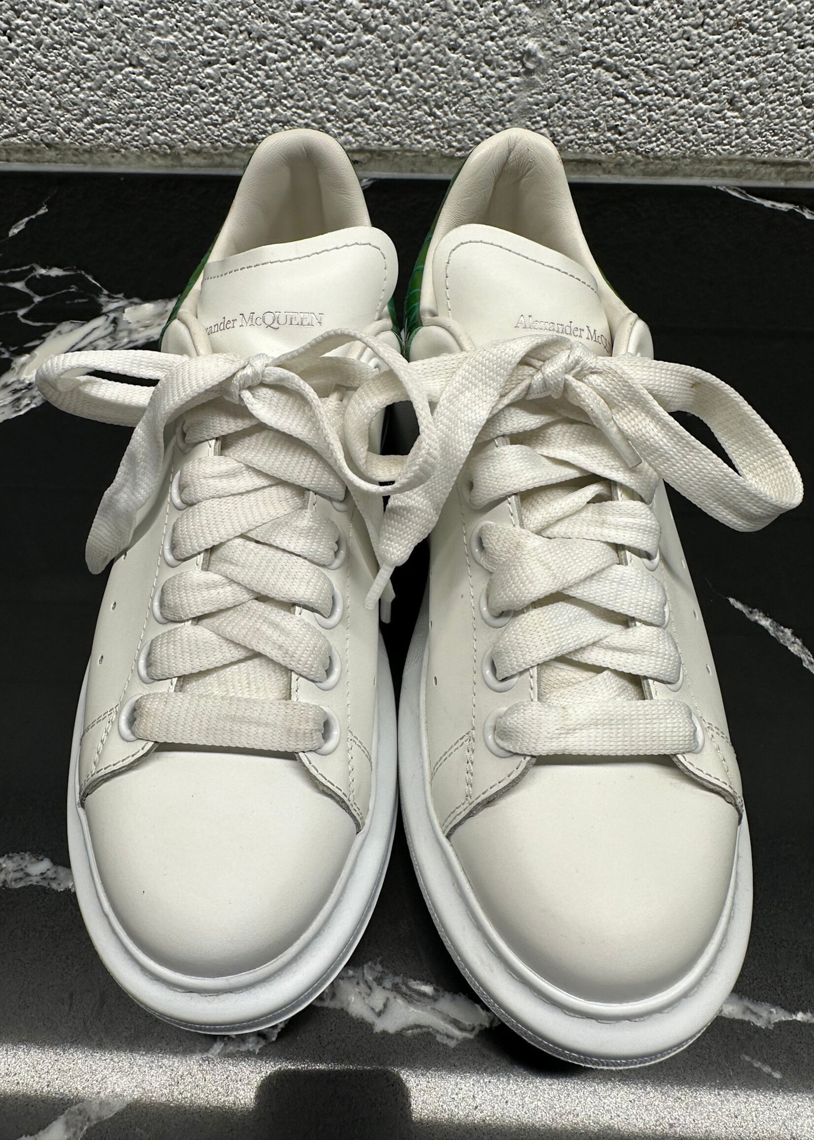 Alexander Mcqueen White Green Sneakers Fem 7