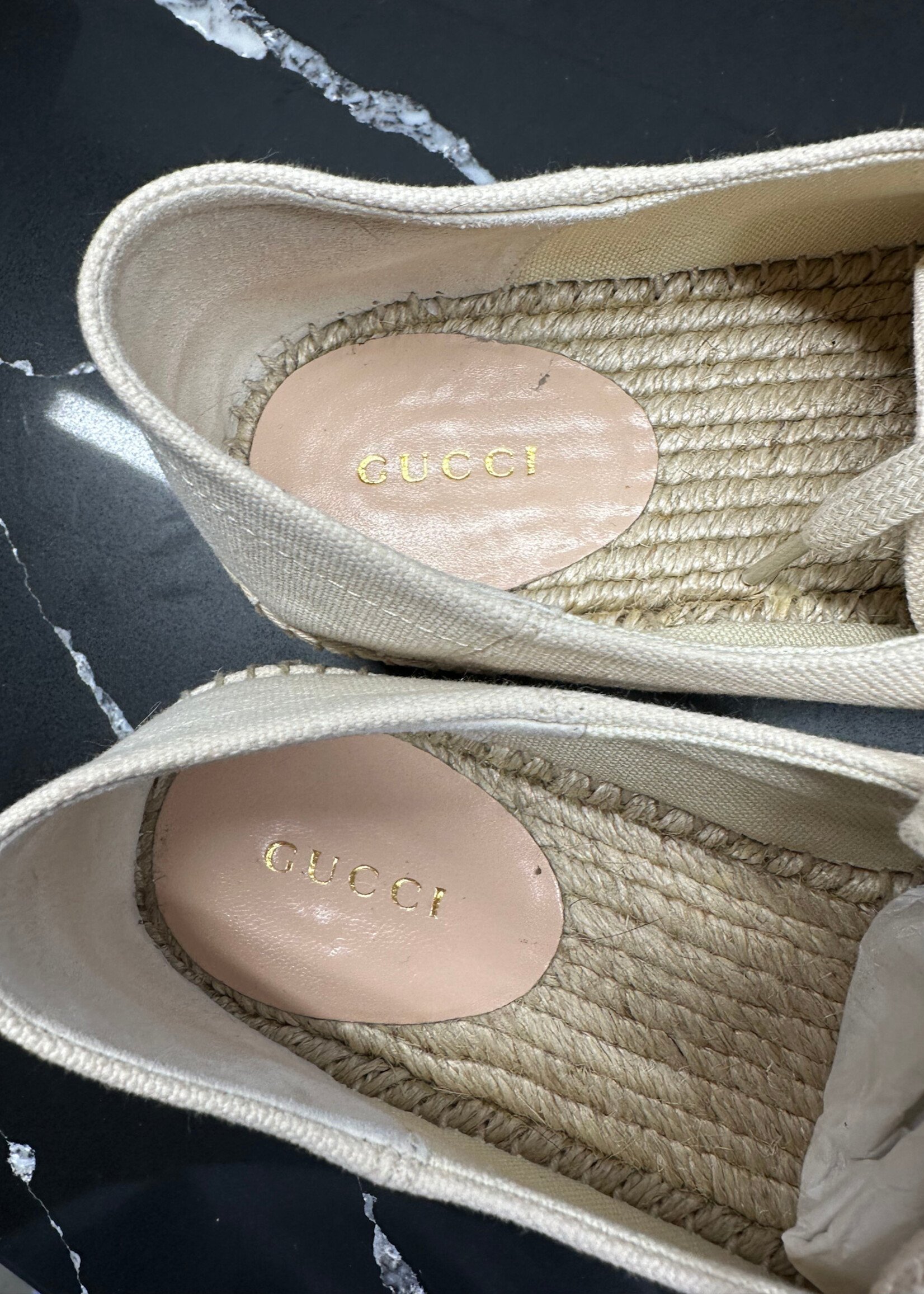 Gucci Platform Espadrille Sneakers Fem 40/9