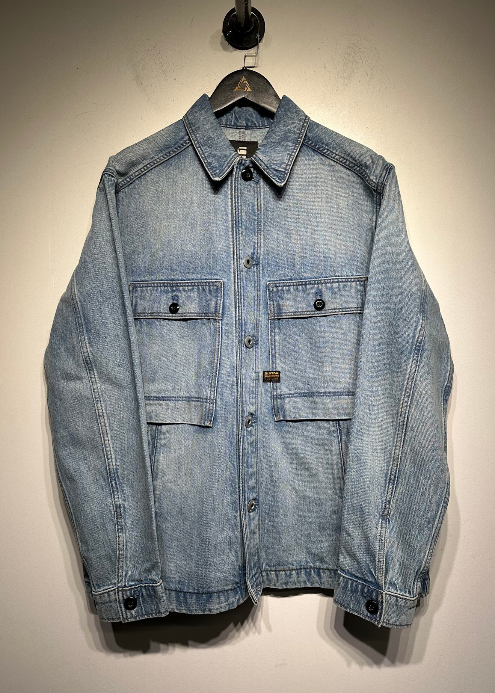 G-Star Lightwash Denim B/U Jacket L