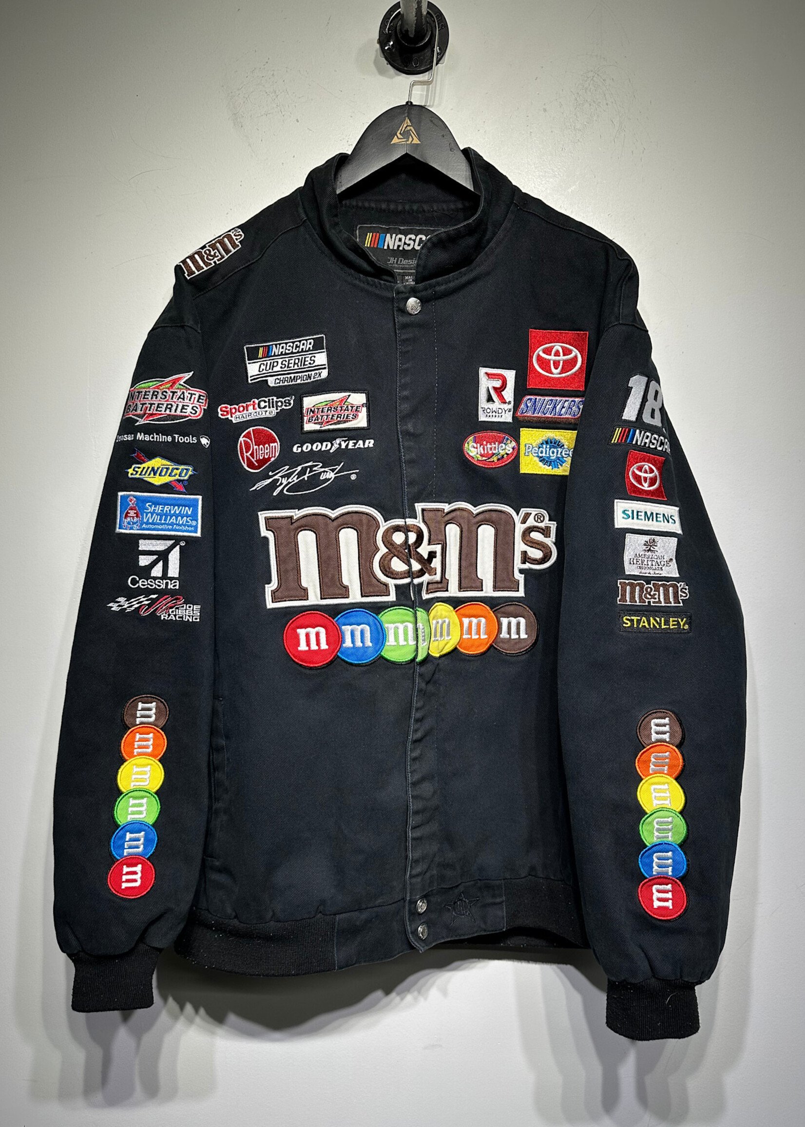 M&M Kyle Busch Black Racing Jacket XL