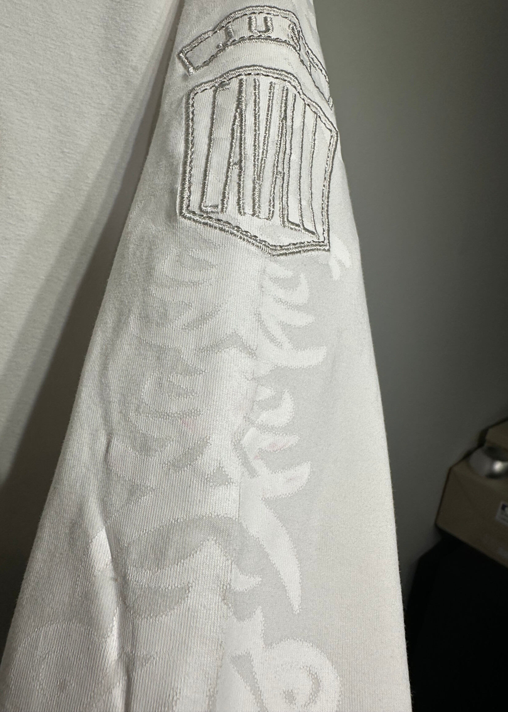 Just Cavalli White Embroidered LS Masc L