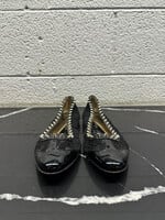 D&G Black Lace Studded Flats 38.5/7.5