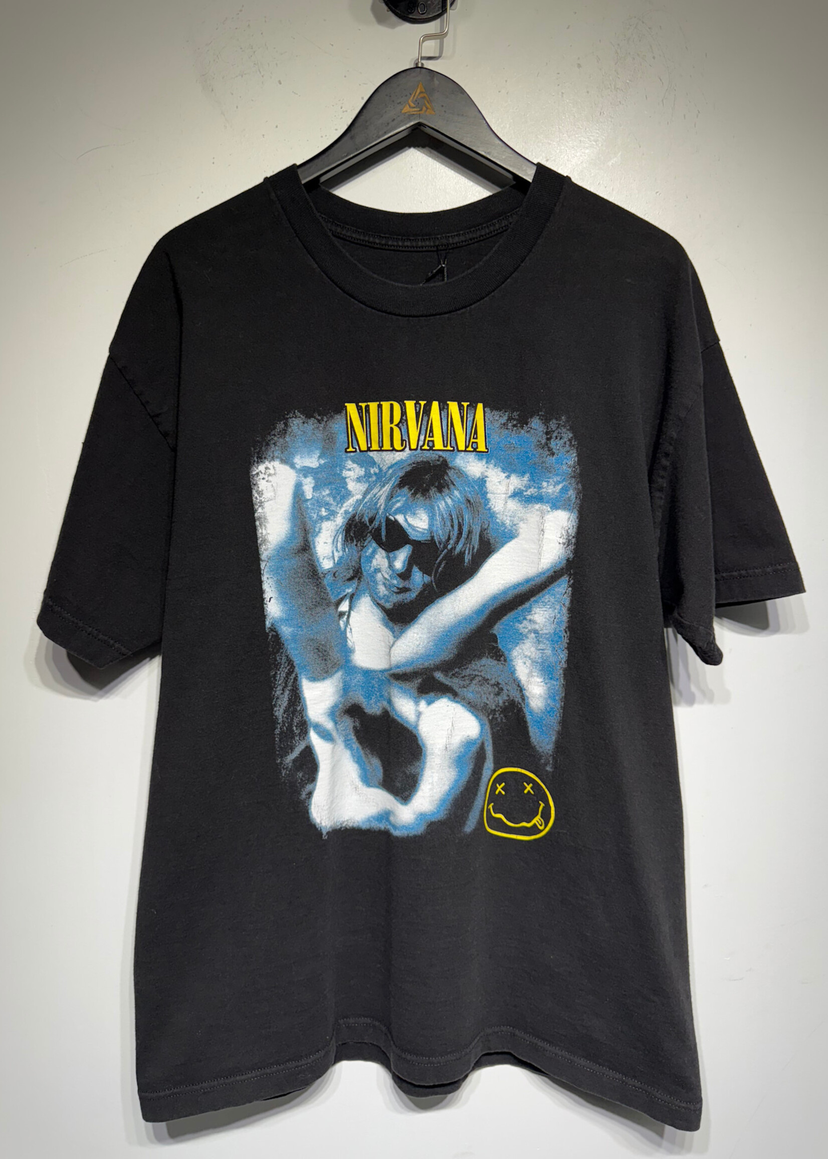 Nirvana Black Kurt Cobain Black Graphic Tee  2XL