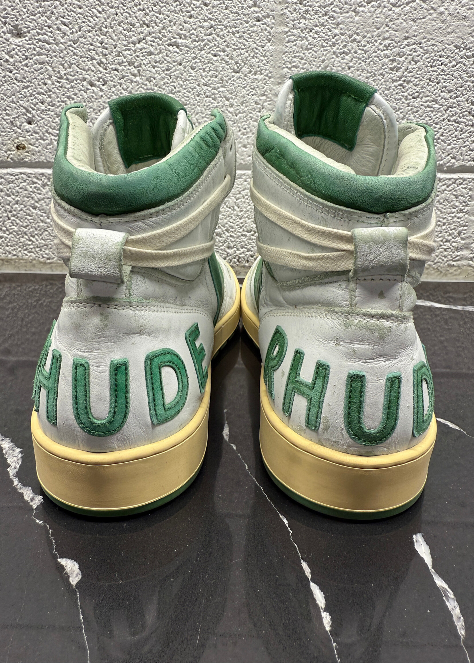 Rhude 'Rhecess' Leather High Tops 9