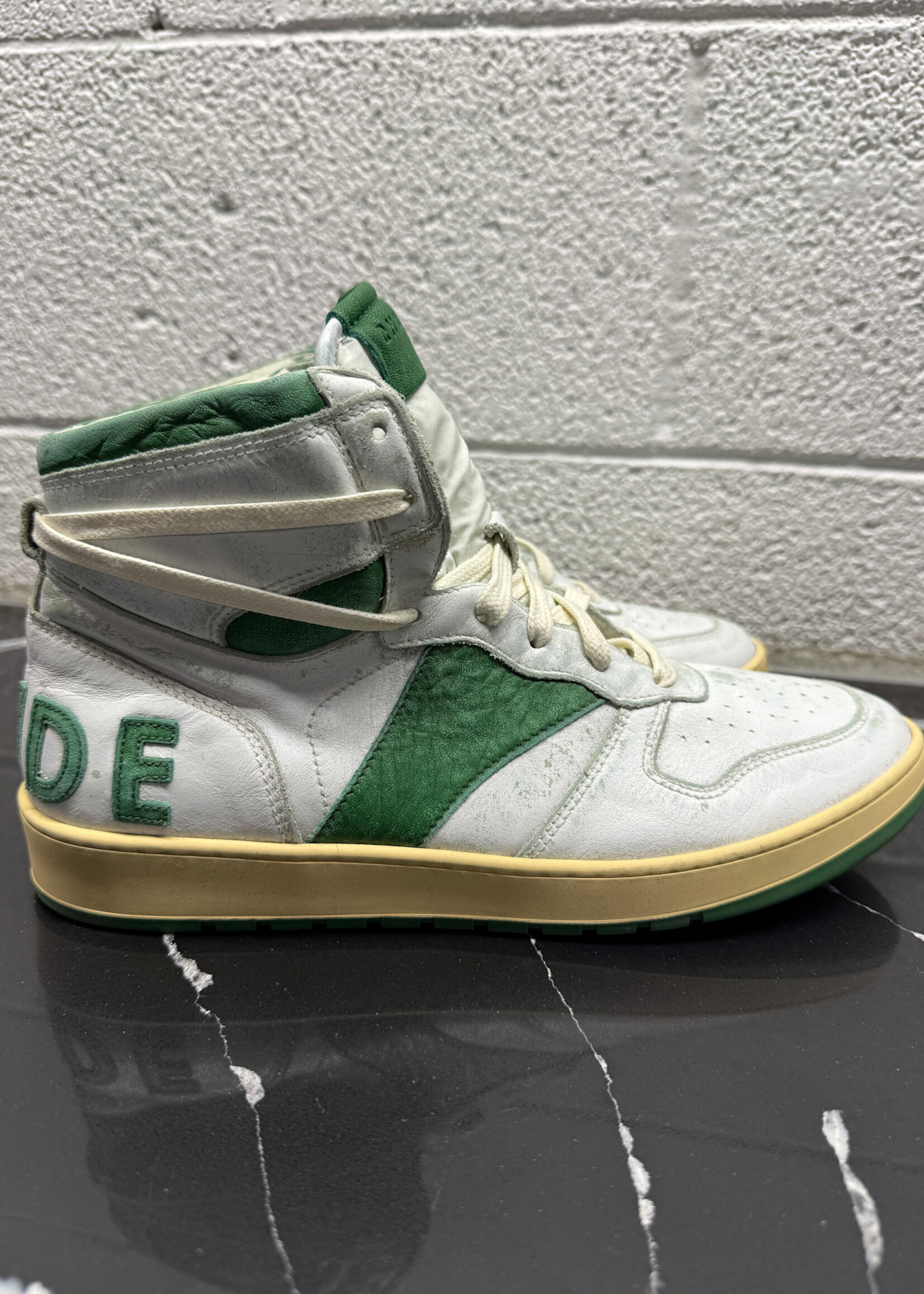 Rhude 'Rhecess' Leather High Tops 9