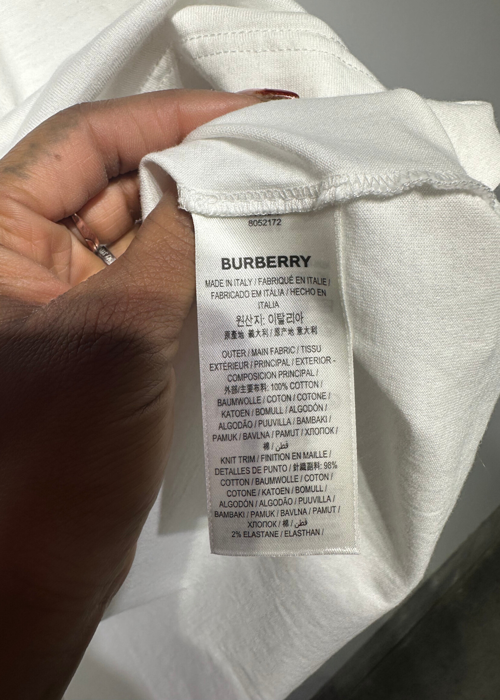 Burberry Universal Passport Red White Tank Masc S