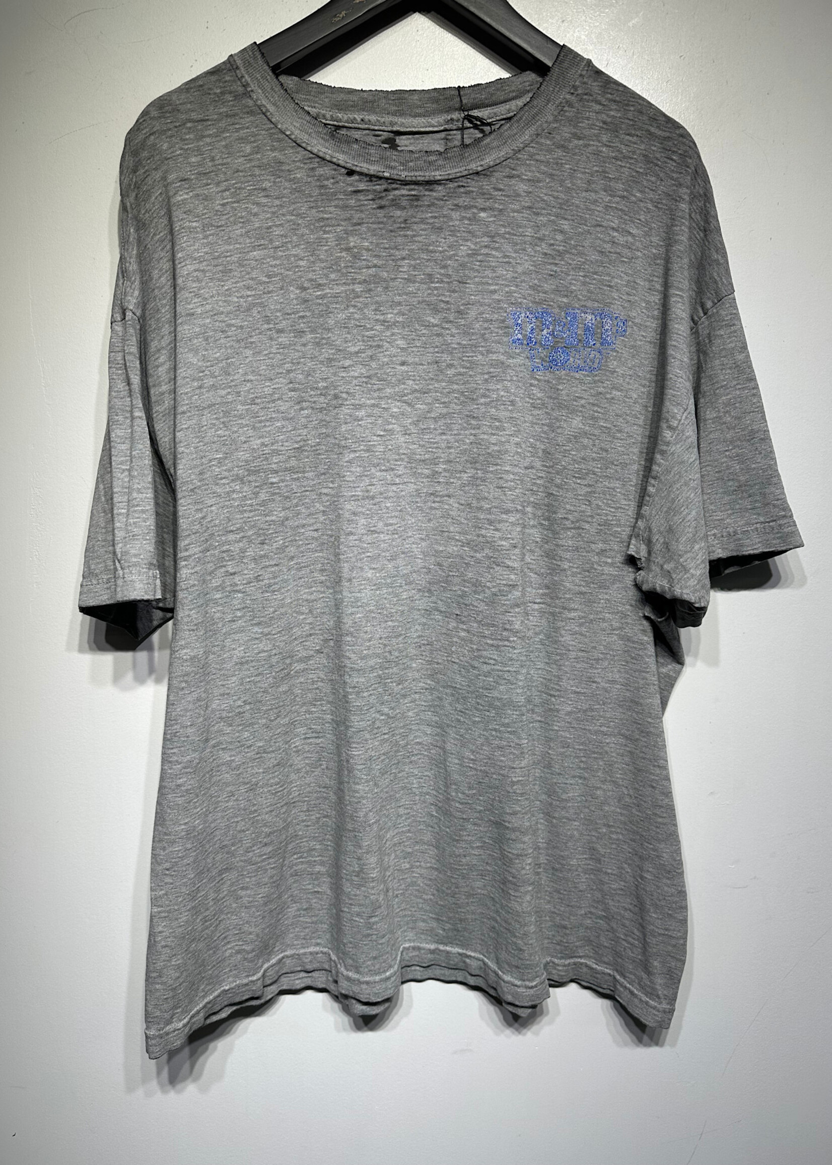 M&M World LV Grey Distressed Vintage Tee XL
