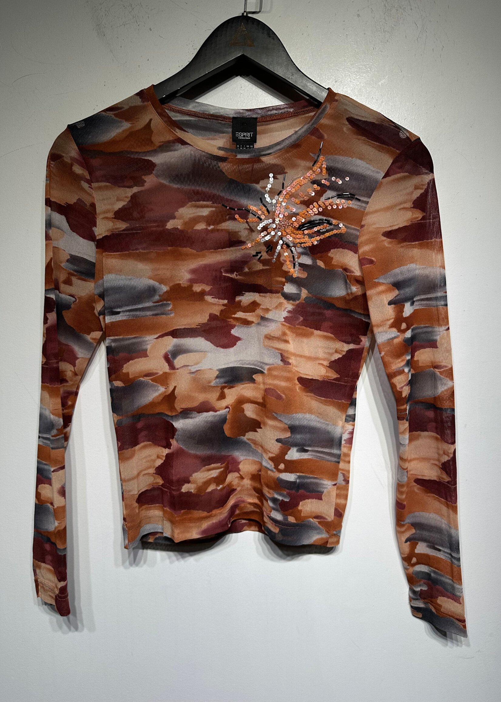 Esprit Y2K Multicolor Mesh LS S