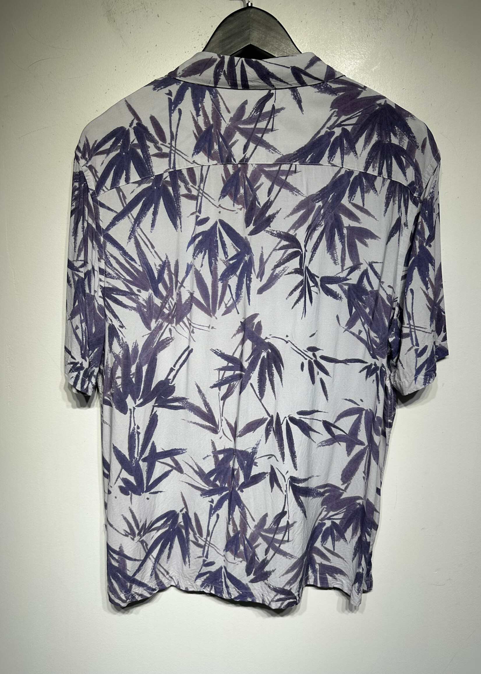 All Saints Blue Floral B/U Shirt L