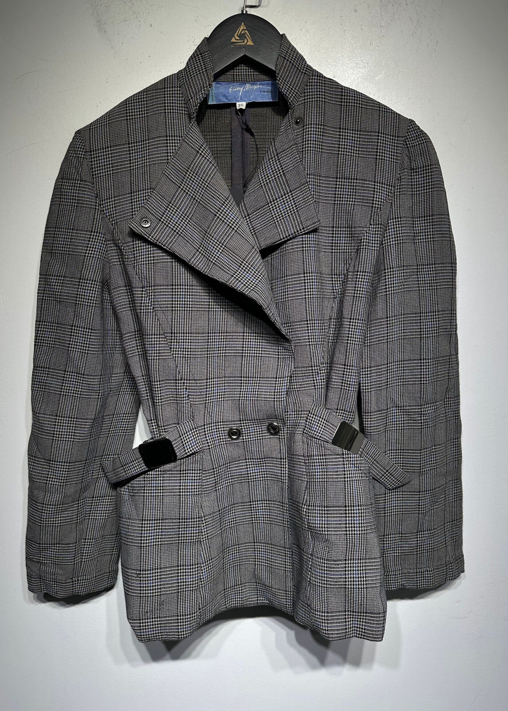 Mugler Vintage Plaid Blazer 36/XS