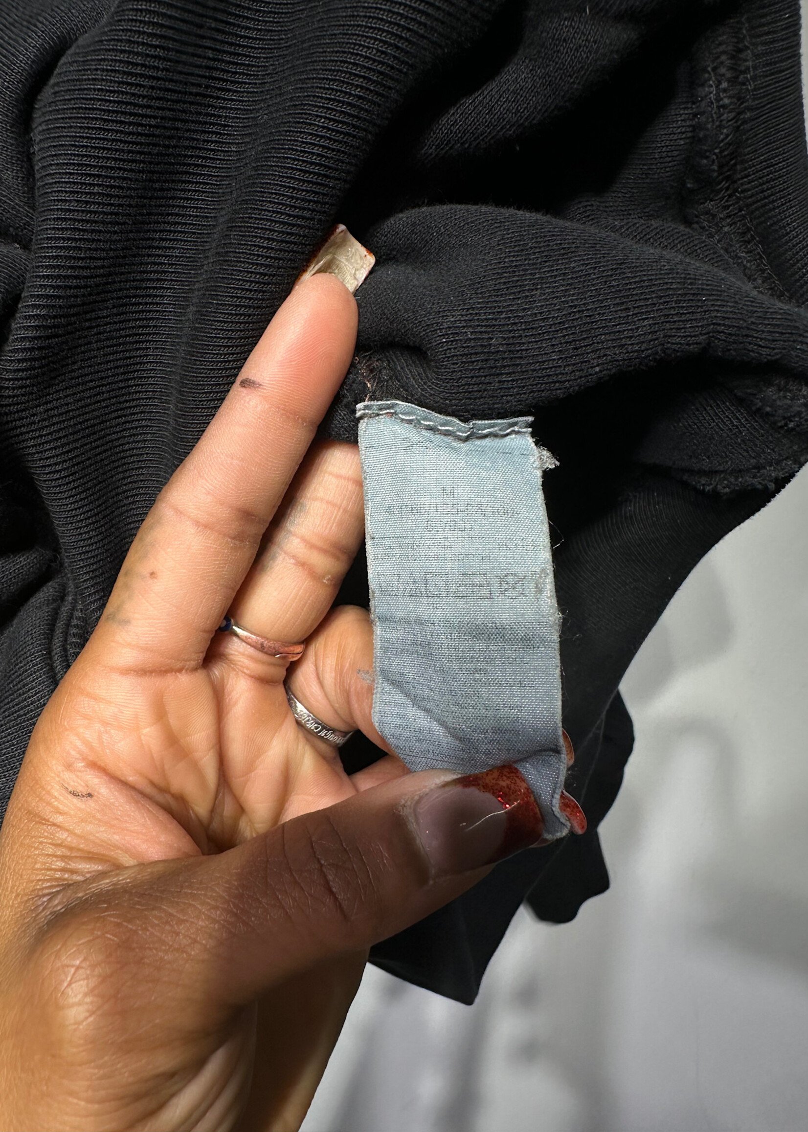 Yzy Gap Cropped Black Hoodie M